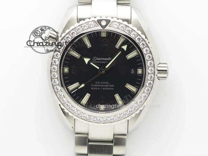 0226 De Ville Hour Vision Co-Axial 41mm SS V6F Best Edition Black Dial On SS Bracelet A BestValue 8277